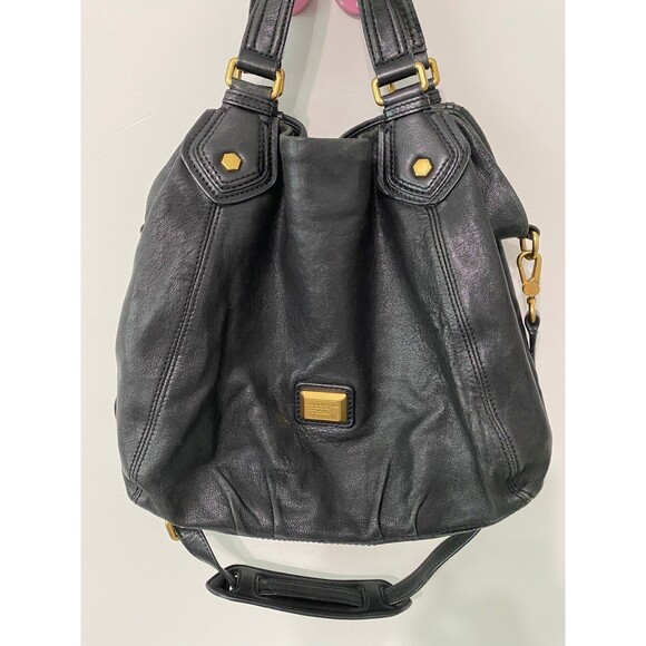 MARC JACOBS BLACK LEATHER FRANCESCA TOTE BAG - Picture 1 of 12